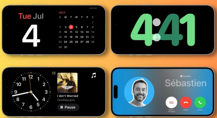 北海苹果手机维修分享iOS17横屏充电待机显示有什么好处 