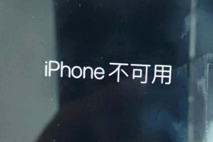 北海苹果服务网点分享锁屏界面显示“iPhone 不可用”如何解决 