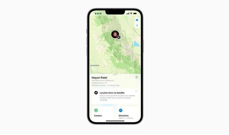 北海苹果14维修分享iPhone14系列中 FindMy功能通过卫星分享位置方法教程 