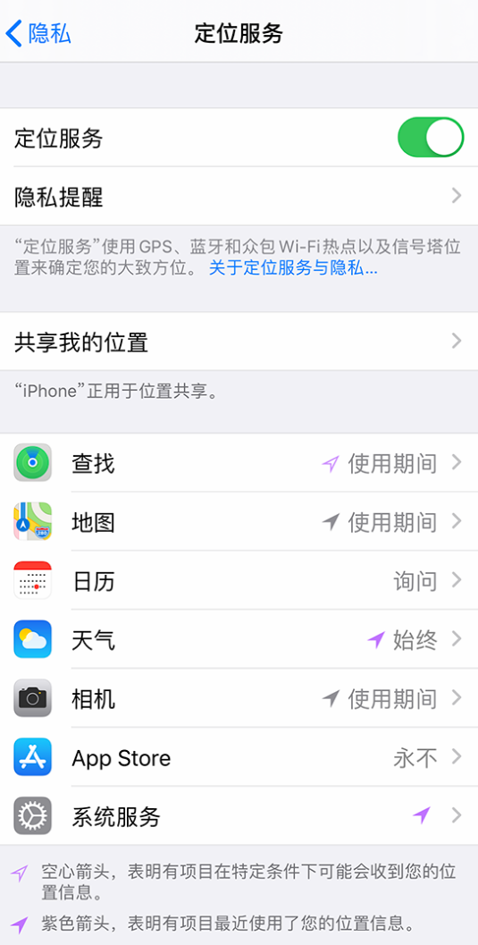 北海苹果手机维修分享iPhone 状态栏中时间显示为蓝色图标是什么情况 